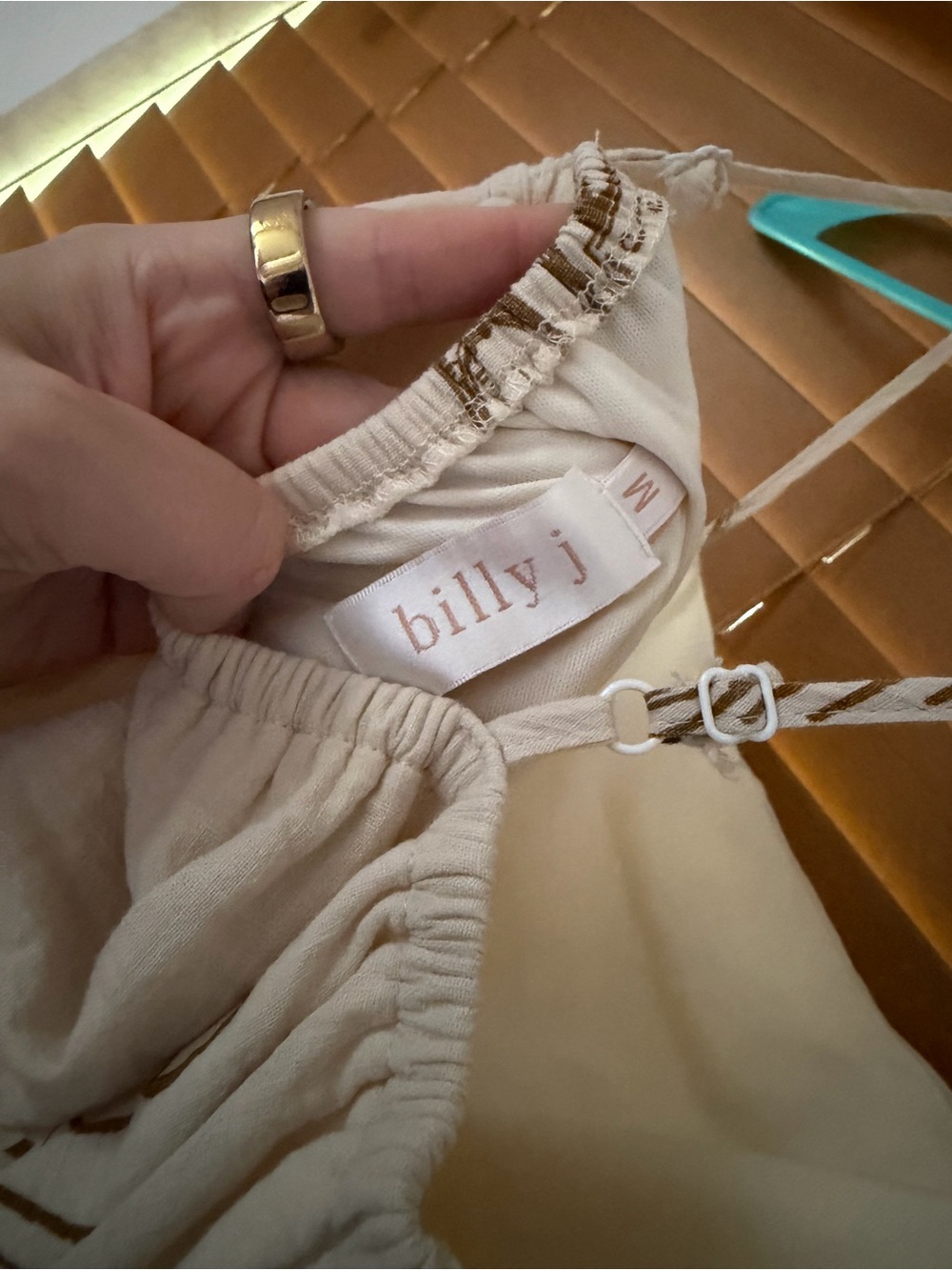 Beige Margarita Print Slip Dress - Picture 4 of 4